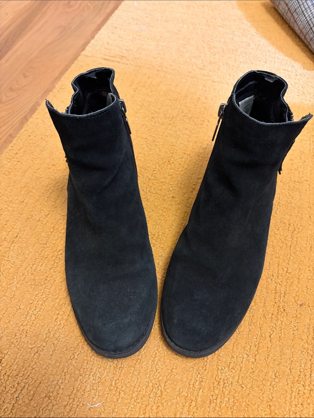 Blondo Waterproof Women’s Black Suede Ankle Boots - Classic Zip Style